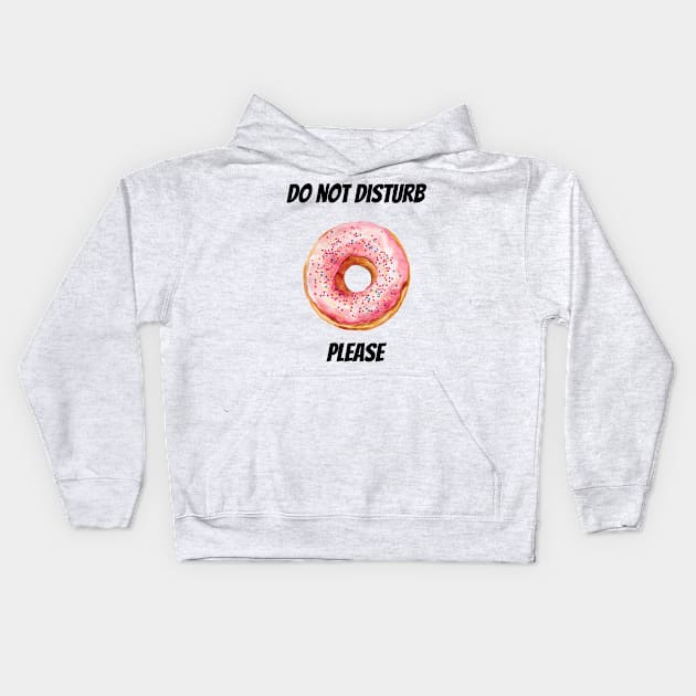 Do not Disturb Please Kids Hoodie by DavidBriotArt